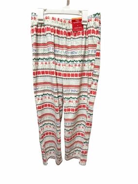 Wondershop White Red Green Holiday Pajama Bottoms